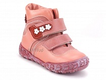 208-307,46,236,19 Тотто (Totto), ботинки демисезонние детские профилактические, байка, кожа, розовый, красный в Омске