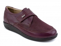 231161 Сурсил-Орто (Sursil-Ortho), туфли для взрослых, кожа, стрейч, бордовый, полнота 5 в Омске