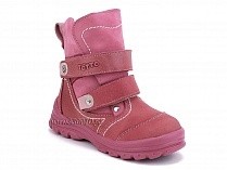 215-96,87,17 Тотто (Totto), ботинки детские зимние ортопедические профилактические, мех, нубук, кожа, розовый. в Омске