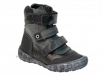 210-21,1,52Б Тотто (Totto), ботинки демисезонные утепленные, байка, черный, кожа, нубук. в Омске