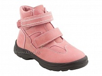 211-307 Тотто (Totto), ботинки детские зимние ортопедические профилактические, мех, кожа, розовый. в Омске
