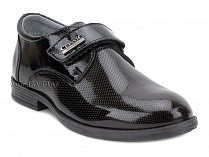 51218-1 ШагоВита (Shagovita), туфли подростковые ортопедические профилактические,  кожа, лак, черный в Омске