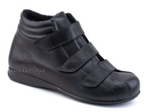 5008-02-1 Плюмекс (Plumex), ботинки для взрослых зимние, натуральная шерсть, кожа, черный, полнота 10 в Омске