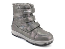 А35-100-4 Сурсил (Sursil-Ortho), ботинки подростковые ортопедические с высоким берцем, зимние,  шерсть, кожа, текстиль, серый в Омске