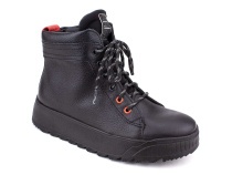 55328Б ШагоВита (Shagovita), ботинки детские  профилактические, кожа, байка, черный в Омске