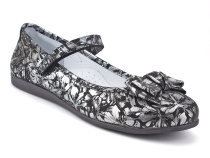 36-250 Азрашуз (Azrashoes), туфли подростковые ортопедические профилактические, кожа, черный, серебро в Омске