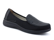 84-122-22-402/30 Рикосс (Ricoss) туфли для взрослых, текстиль, кожа, черный, полнота 9 в Омске