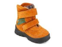 203-85,044 Тотто (Totto), ботинки зимние, оранжевый, зеленый, натуральный мех, замша. в Омске