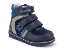 23-251  Сурсил (Sursil-Ortho), ботинки неутепленные с высоким берцем, кожа , нубук, синий, голубой в Омске