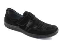 51319-1 ШагоВита (Shagovita), туфли детские ортопедические профилактические, нубук, черный в Омске