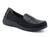 84-52Т-22-402/30 Рикосс (Ricoss) туфли для взрослых, кожа, лак, текстиль, черный, полнота 9 в Омске