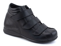 5008-01  Плюмекс (Plumex), ботинки для взрослых демисезонные утепленные, кожа, черный, полнота 10. в Омске