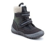 23011-120-01 (21-25)  Тапибу (Tapiboo), ботинки детские демисезонные утепленные ортопедические профилактические , байка, кожа, нубук, серый в Омске
